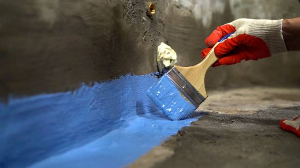 Commercial Waterproofing project at a Little Ferry, NJ business property by SJ Waterproofing Pros